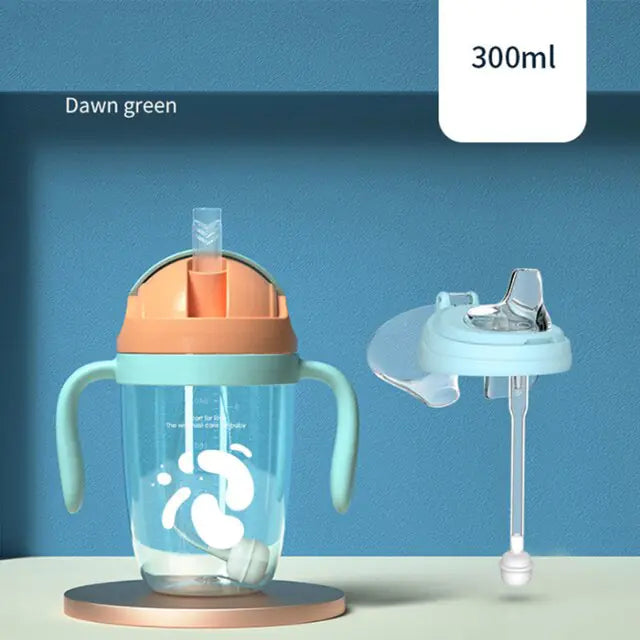 PPSU Baby Sippy Cup Bottle - Leak-Proof with Soft Spout & Straw Options