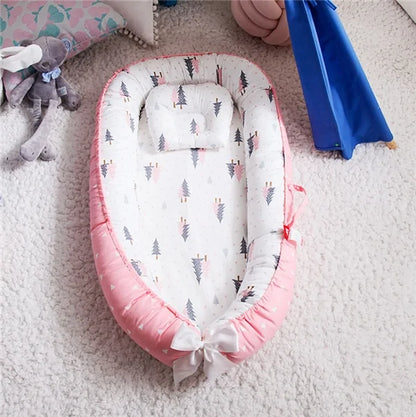 Babynest Portable Newborn Lounger - Cozy, Secure & Machine Washable