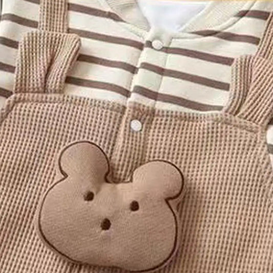 Adorable Bear Romper for Babies – Soft, Cozy, and Convenient