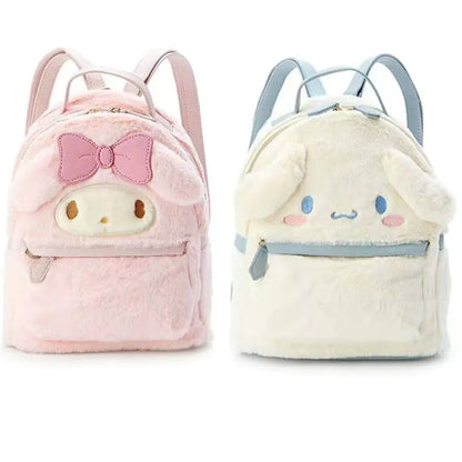 Cotton Plush Furry Backpack – Adorable Sanrio Characters for Kids
