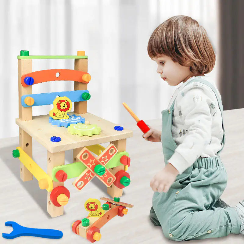 "BricoKid" Montessori Construction Chair for Creative Learning