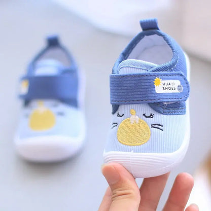 Baby Learning to Walk Shoes – Fun Cartoon Design and Comfortable Low-Top Sneakers