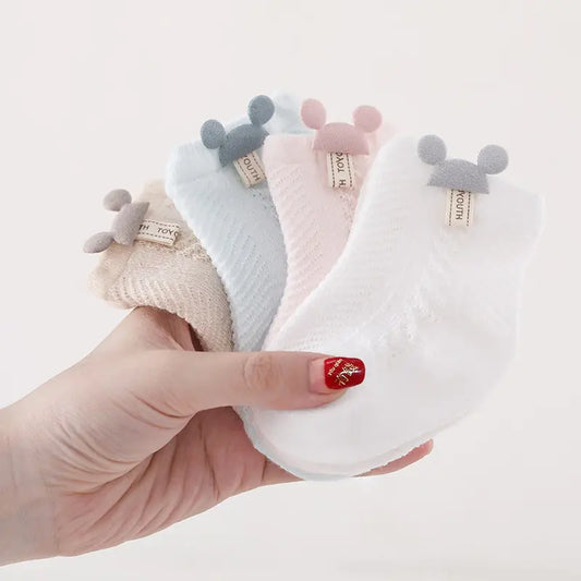 Soft Knit Baby Socks with Ears
