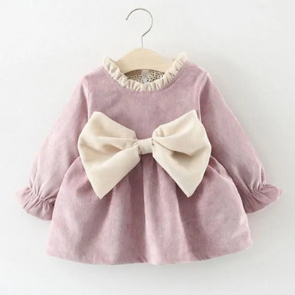 Charming Baby Dress with Bow Detail