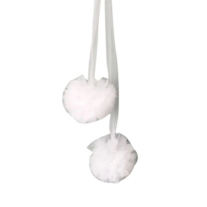 Decorative Mosquito Net with Fur Balls for Kids' Rooms
