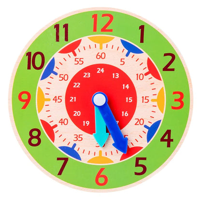 Wooden Kids Learning Clock – Educational Time-Telling Toy for Early Learners