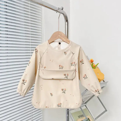 Cute Toddler Long Sleeve Waterproof Bib Apron