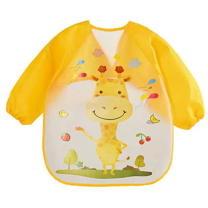 Waterproof Cartoon Baby Bibs & Burp Cloths Set