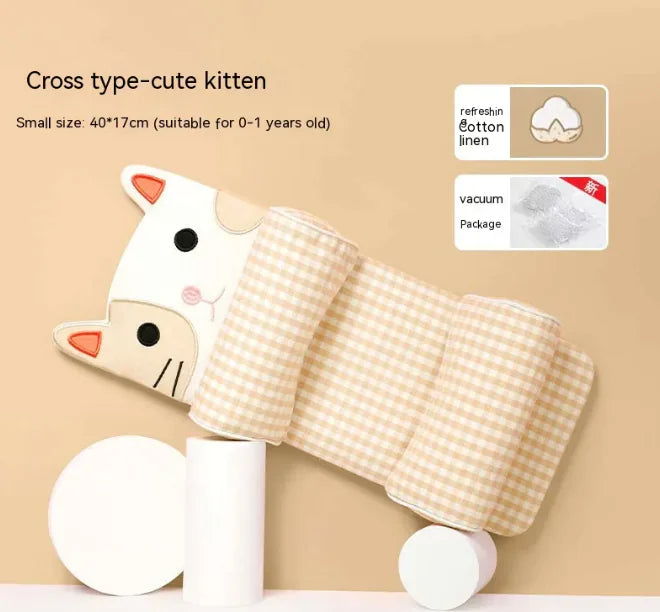 Newborn Buckwheat Cotton Pillow for Gentle Support and Comfort