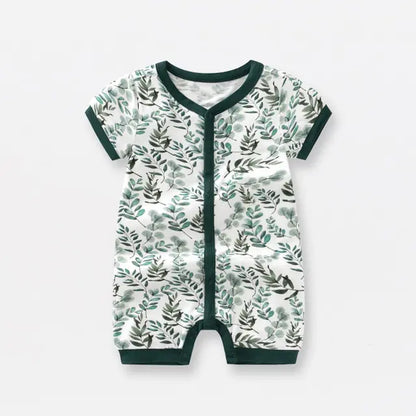 Bamboo Fiber Baby Zippered Romper – Soft, Eco-Friendly, and Comfortable for Newborns