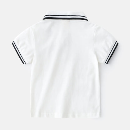 Casual Short Sleeve Cotton T-Shirt for Boys – Soft & Breathable