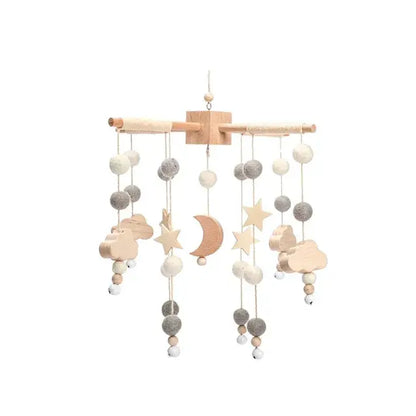 Crib Mobile Bed Bell with Calming Melodies and Rotating Characters