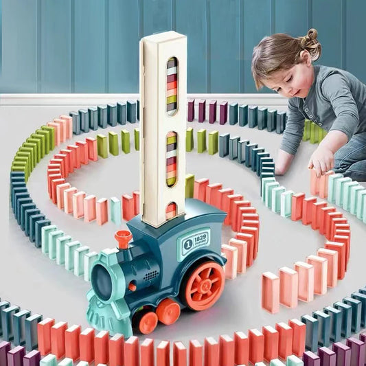 Kids Automatic Domino Train – Creative Toy for Fun and Learning