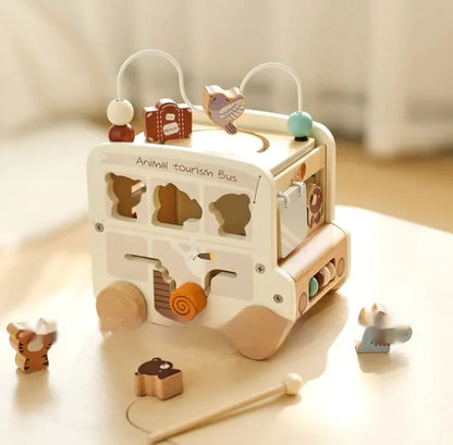 Wooden Bus Toy for Creative Play